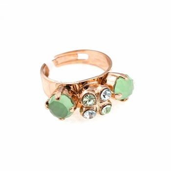 Inel placat cu Aur roz de 24K, Cristale si Pietre semipretioase, Mojito by Roxannes - Mariana Jewellery, Vernil 7535-M1065RG Inel placat cu Aur roz de 24K, Cristale si Pietre semipretioase, Mojito by Roxannes - Mariana Jewellery, Vernil 7535-M1065RG