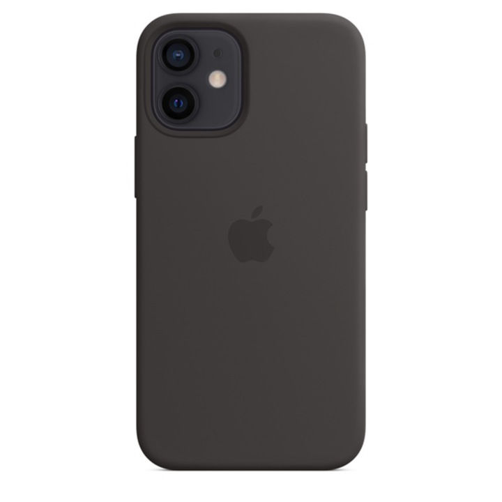 Силиконов Кейс за Apple iPhone 12, Удароустойчив, Тъмносив