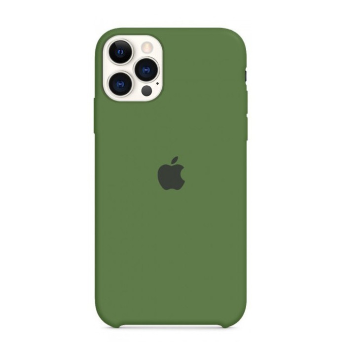 Силиконов Кейс Apple за iPhone 12 Pro Max, Darkgreen
