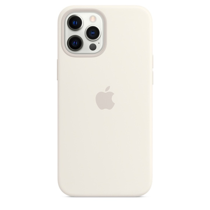 Силиконов Кейс за Apple iPhone 13 Pro, Antishock, White