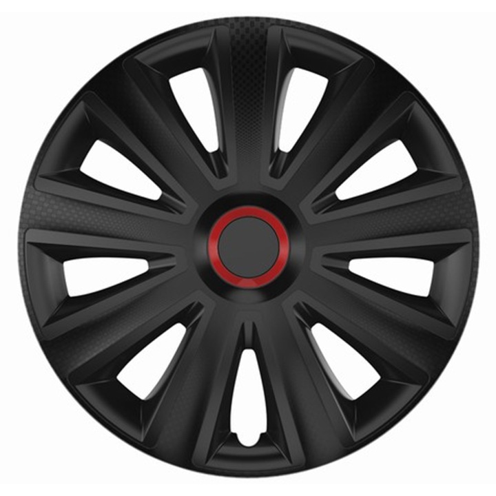 Комплект тасове Versaco, Carbon Aviator RR, 15", черни, 4 броя