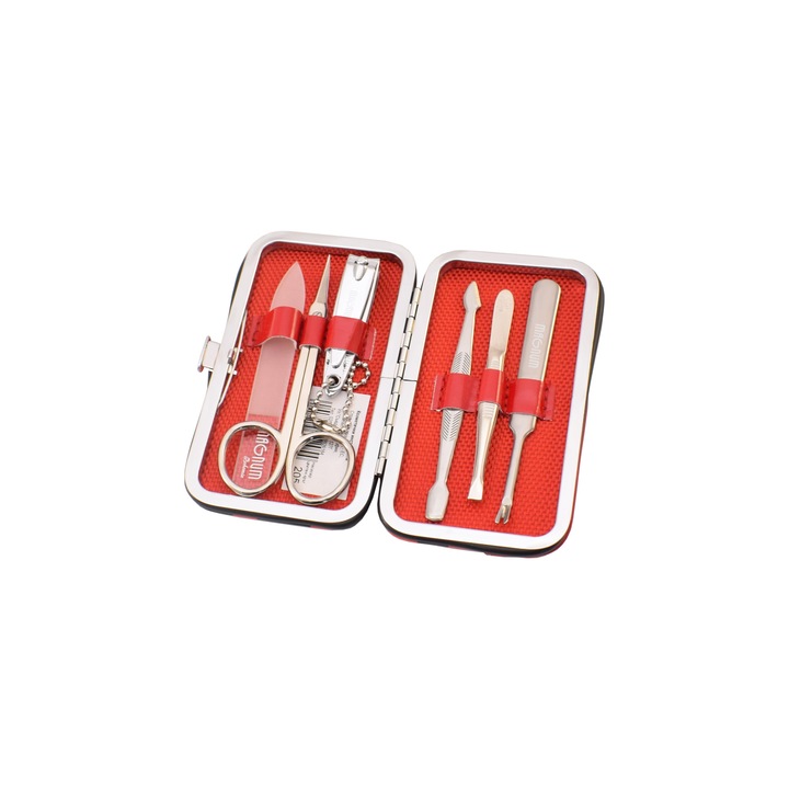 Set manichiura, MAGNUM, 6 piese, Rosu