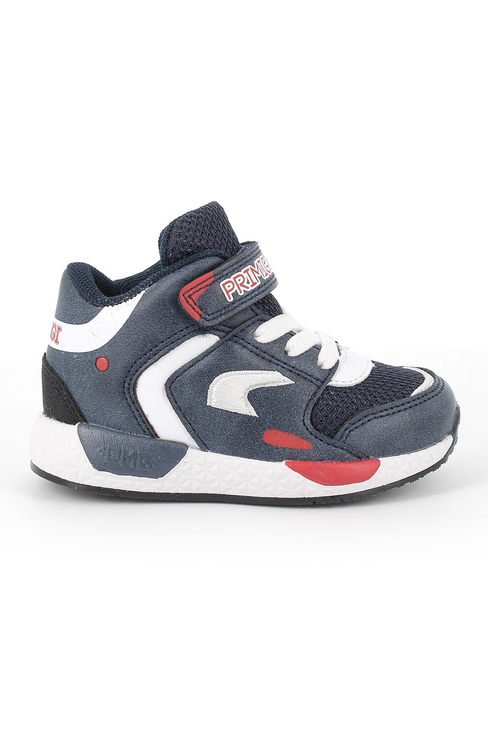 Primigi, Pantofi sport cu velcro si model colorblock, Bleumarin/Alb