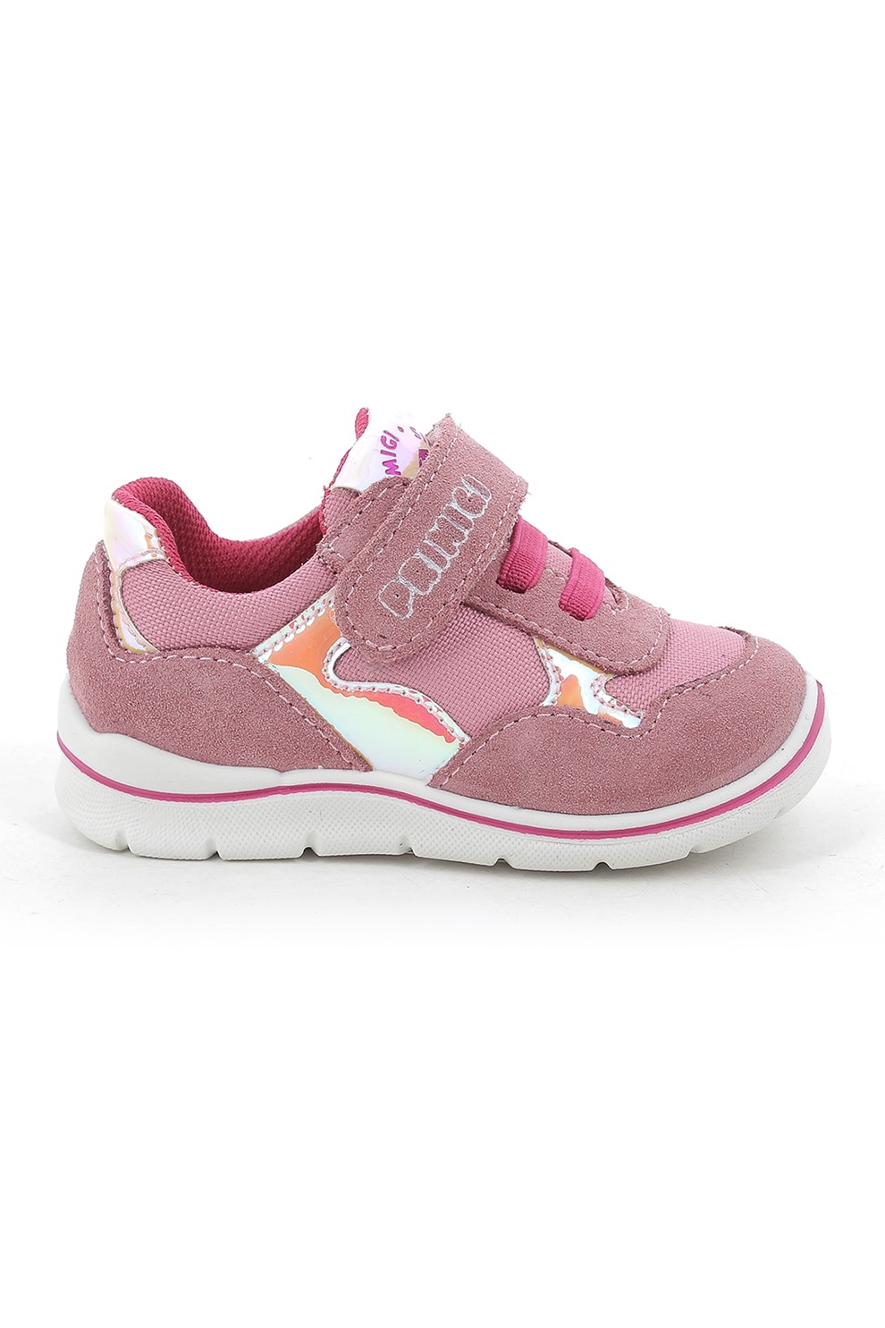 Primigi, Pantofi sport cu garnituri de plasa si piele intoarsa, Roz