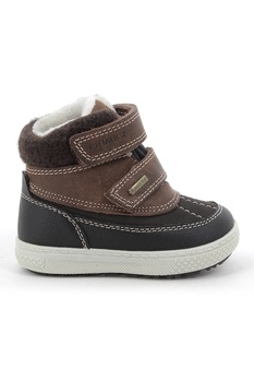 Primigi, Ghete de piele cu velcro, Negru/cafeniu, 29 EU Primigi, Ghete de piele cu velcro, Negru/cafeniu, 29 EU