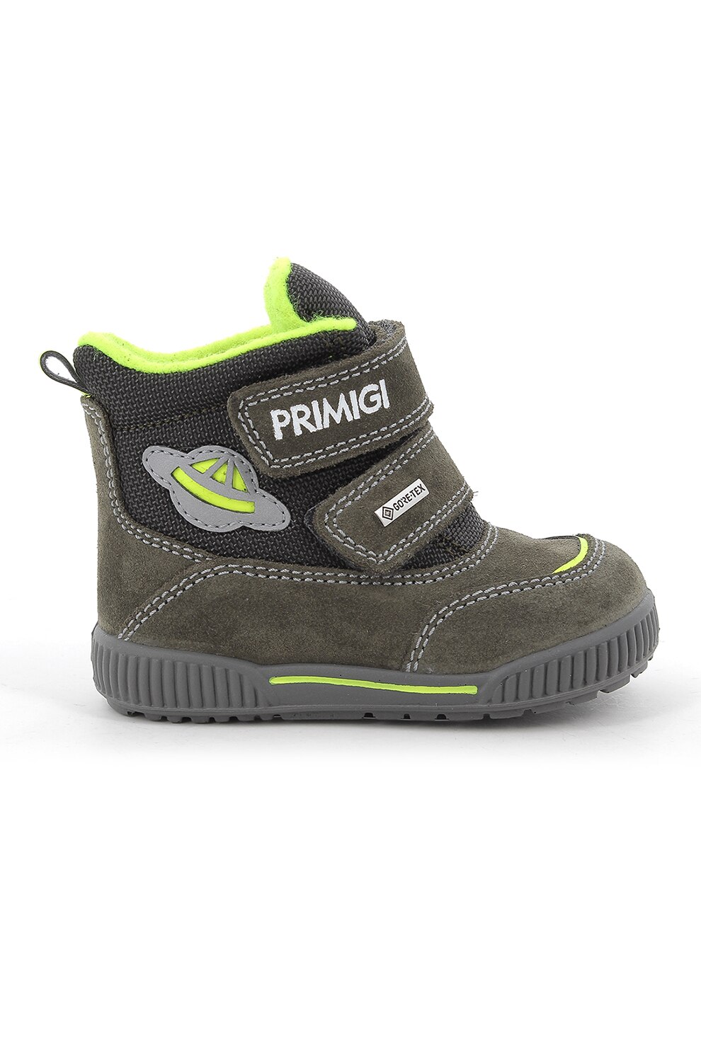 Primigi, Ghete cu velcro si insertii de piele intoarsa, Gri inchis