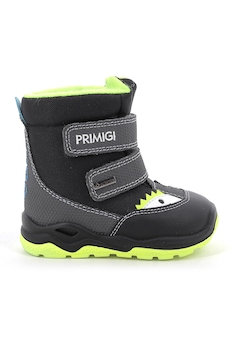 Primigi, Ghete cu velcro si captuseala de lana, Negru/Verde neon Primigi, Ghete cu velcro si captuseala de lana, Negru/Verde neon