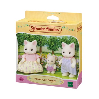 Figurine Sylvanian Families 5373 - Familia de pisici Floral Figurine Sylvanian Families 5373 - Familia de pisici Floral