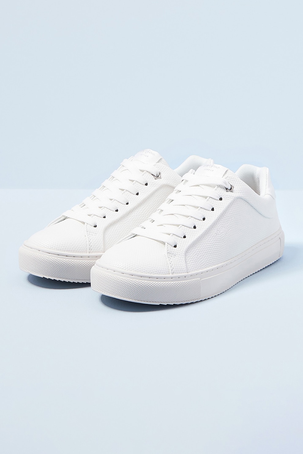 Pepe Jeans London, Pantofi sport texturati din piele ecologica