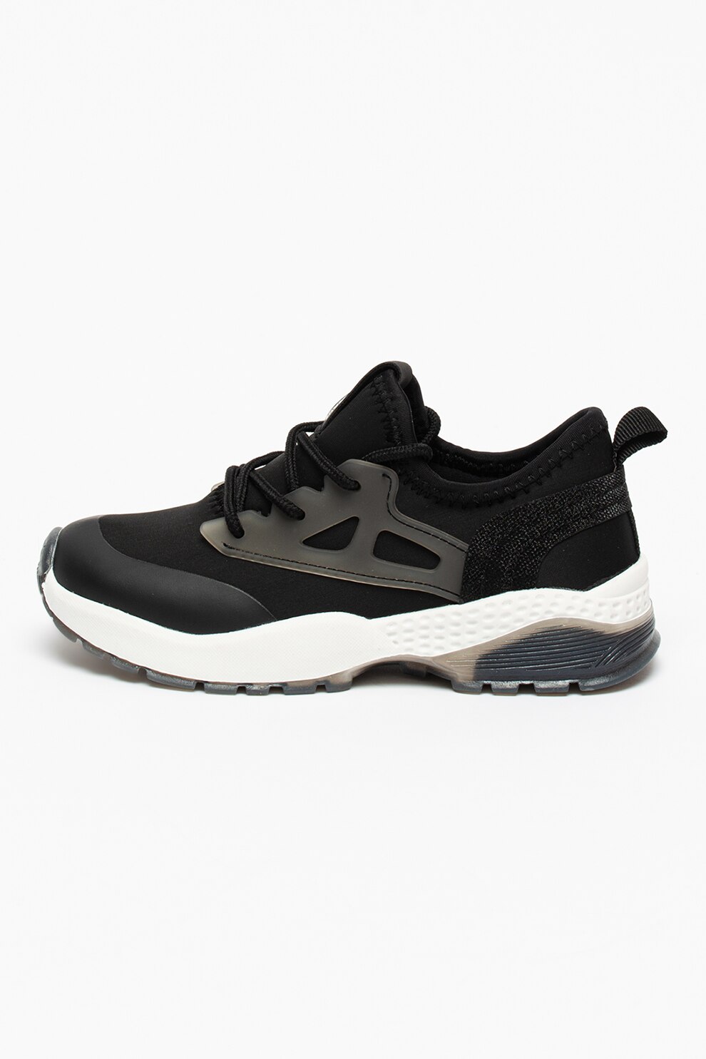 Big Star, Pantofi sport cu talpa contrastanta, Negru
