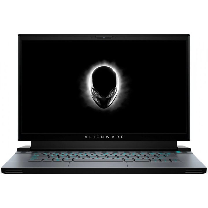 Dell Alienware m15 R3 Gaming laptop, Intel Core 9 i9-10980HK Processzor, 5,30 GHz, 15,6 Ful HD, 144 Hz, 32 GB RAM, DDR4, 2x 2 TB RAID0 SSD és 512 GB SSD, GeForce RTX 2080 SUPER 8 GB Videókártya, Win 10 Pro, Dark Side of the Moon