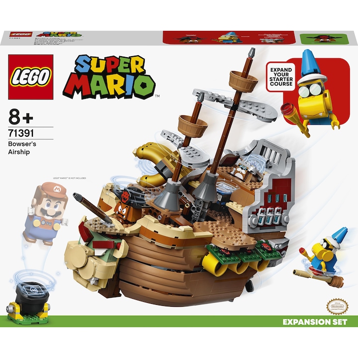 LEGO Super Mario, Extension set - Летящият кораб на Боузър 71391, 1152 части