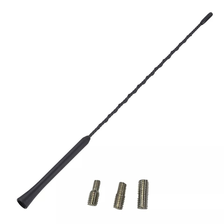 Art Autó antenna rúd, 38 cm, 3 adapterrel