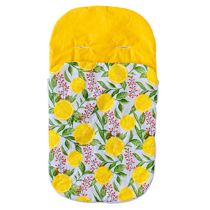 Универсален термо чувал за детска количка Капинката, Есенен, Жълт