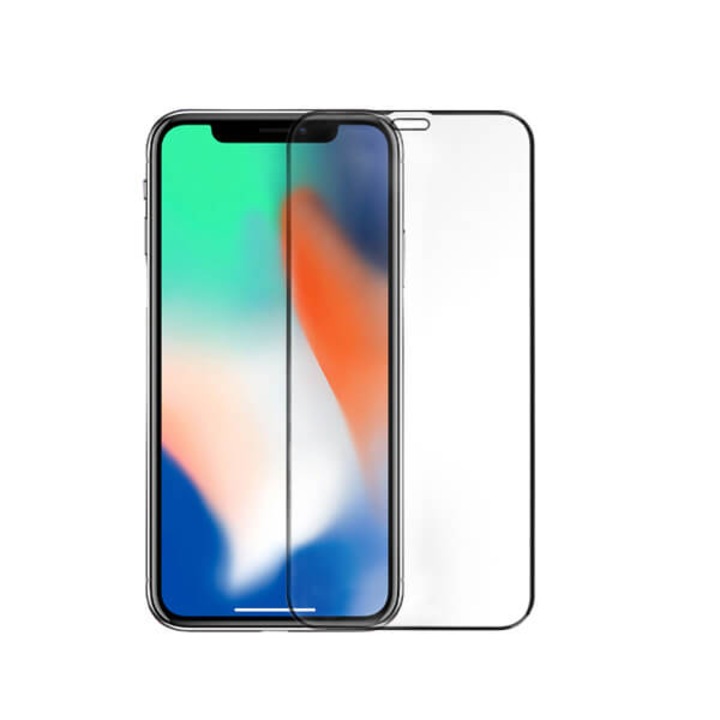 Folie Sticla Protectie Clear Pentru iPhone 11, XR, Prio Glass, 3D Full Glue 9H, Rama Antisoc