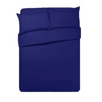 Set lenjerie 3 piese, Metru Patrat, de culoare bleumarin, albastru marin uni, compus din husa pentru pilota de 130/200, 1 fata perna, cearceaf saltea cu elastic 110/200 Set lenjerie 3 piese, Metru Patrat, de culoare bleumarin, albastru marin uni, compus din husa pentru pilota de 130/200, 1 fata perna, cearceaf saltea cu elastic 110/200