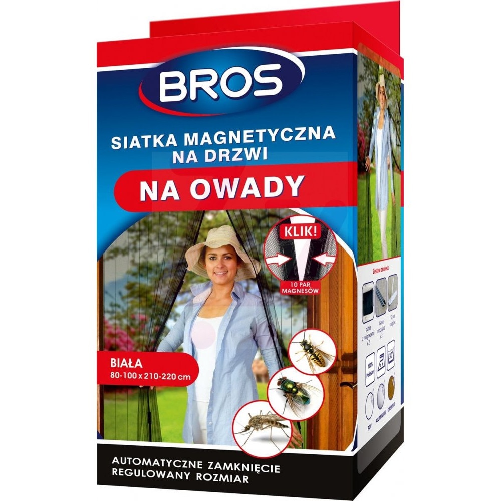 Plasa magnetica anti tantari Bros, 100 x 220, alb