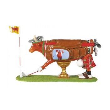 Vacuta Decorativa din rasina , Jucatorul de golf, cadouri funny Vacuta Decorativa din rasina , Jucatorul de golf, cadouri funny