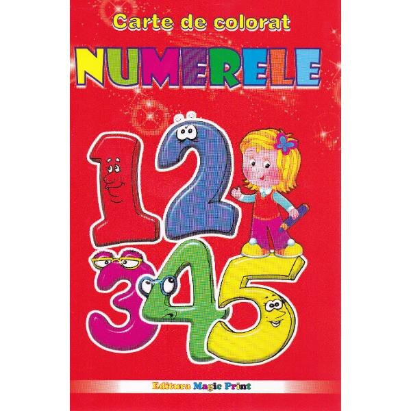 Numerele - Carte de colorat