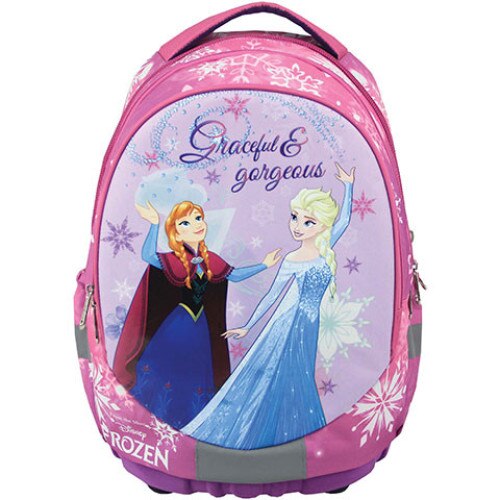 Ghiozdan ergonomic cu 3 compartimente, Frozen, 40 cm