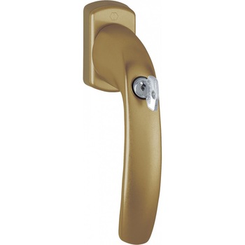 Maner fereastra, Hoppe New York, material aluminiu, culoare bronz, patrat 40 mm, cu cheie Maner fereastra, Hoppe New York, material aluminiu, culoare bronz, patrat 40 mm, cu cheie