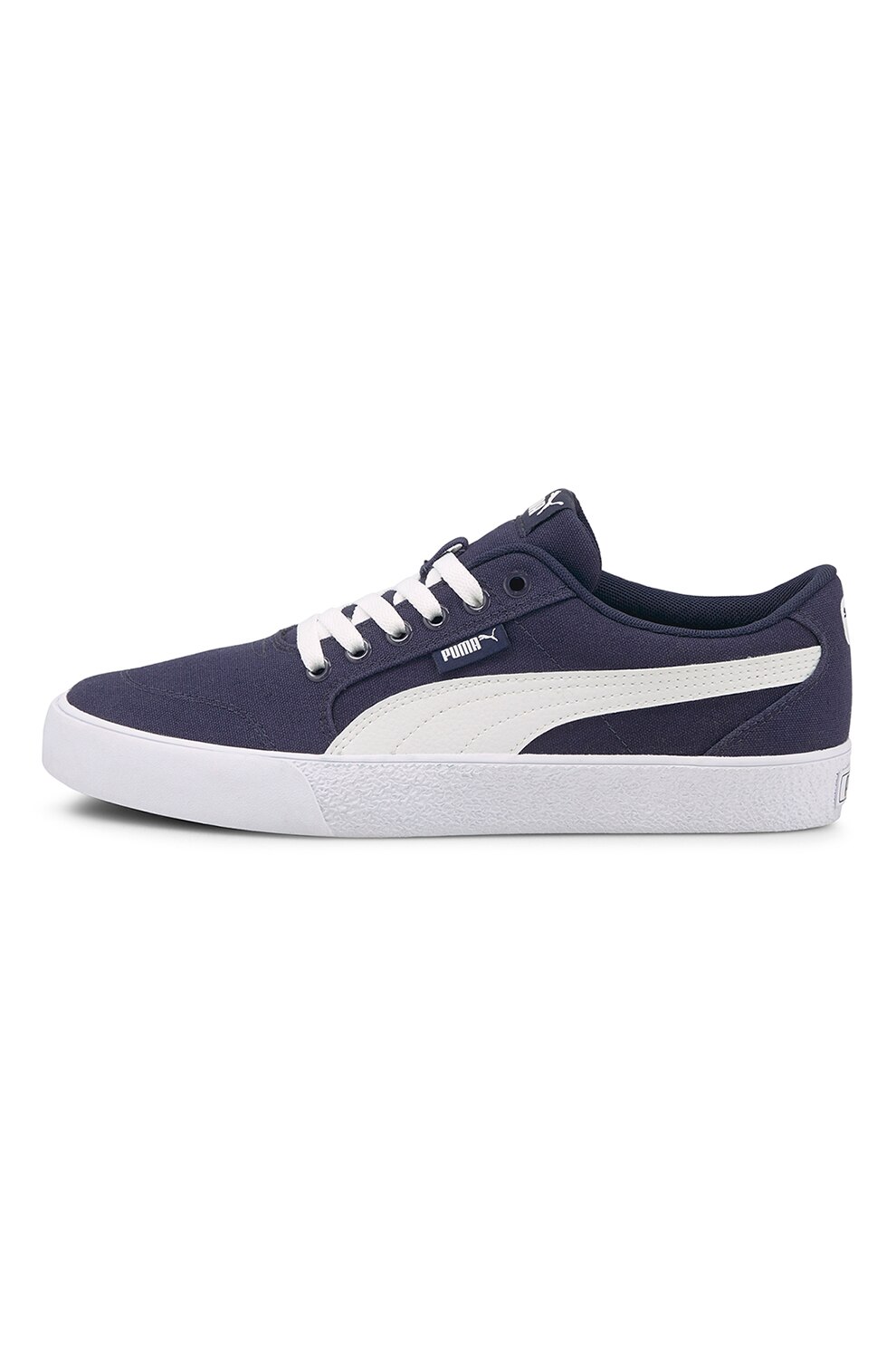 Puma, Pantofi sport cu logo C-Skate, Bleumarin/Alb