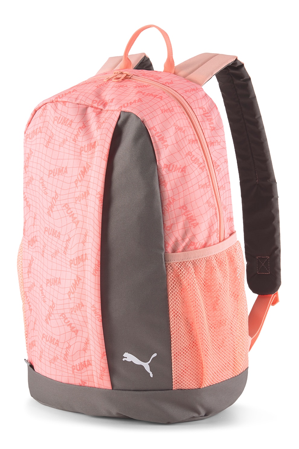 Puma, Rucsac cu model logo Beta, Roz piersica/Gri