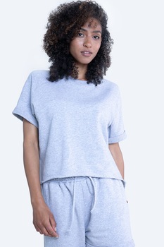 Big Star, Tricou cu maneci raglan, Albastru melange Big Star, Tricou cu maneci raglan, Albastru melange