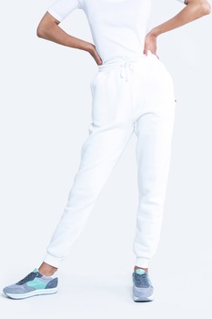 Big Star, Pantaloni sport cu snur, Alb Big Star, Pantaloni sport cu snur, Alb