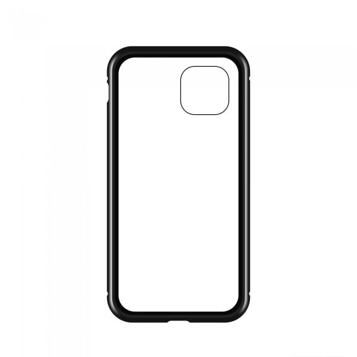 Husa de protectie, Wozinsky Magnetic Full Body, Compatibil cu iPhone 12/12 Pro, Negru/Transparent