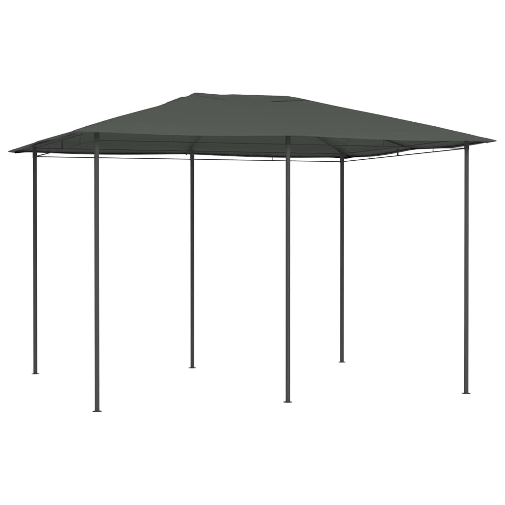 Pavilion de gradina, vidaXL, Poliester, 3 x 4 x 2.6 m, 160 g/m², Antracit