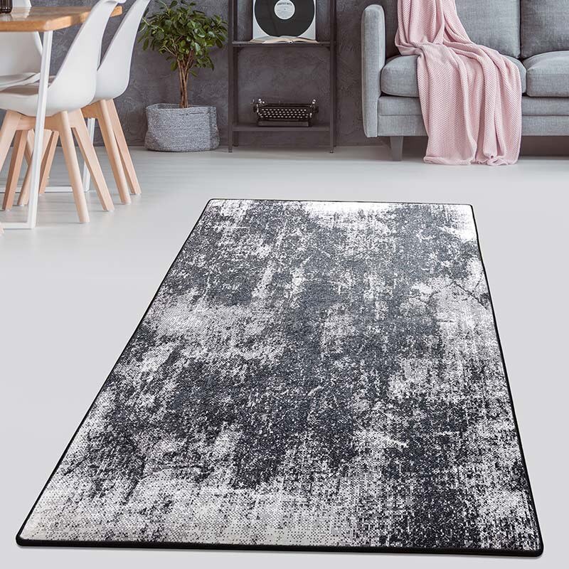 Covor Chila Home, model Stain Negru 140x190 cm