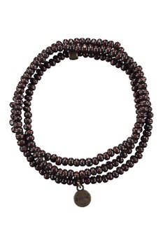 Barts, Bratara unisex cu margele, realizata manual Bonzer, Maro inchis Barts, Bratara unisex cu margele, realizata manual Bonzer, Maro inchis