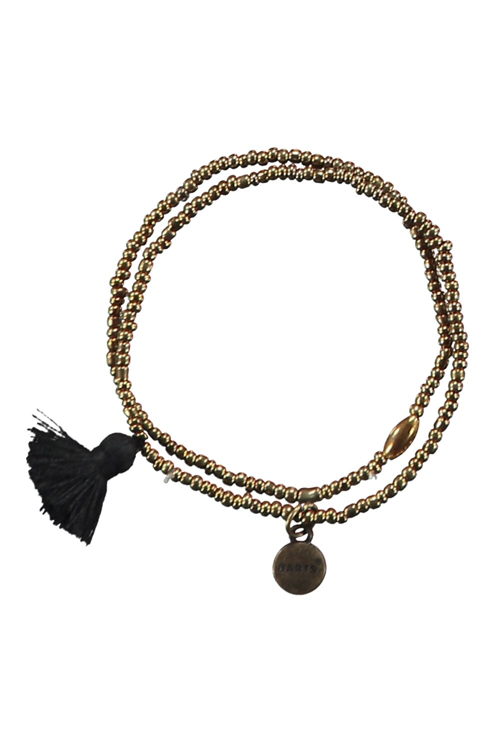 Barts, Bratara cu canafi si talisman, realizata manual Aloha, Maro bronz/Negru