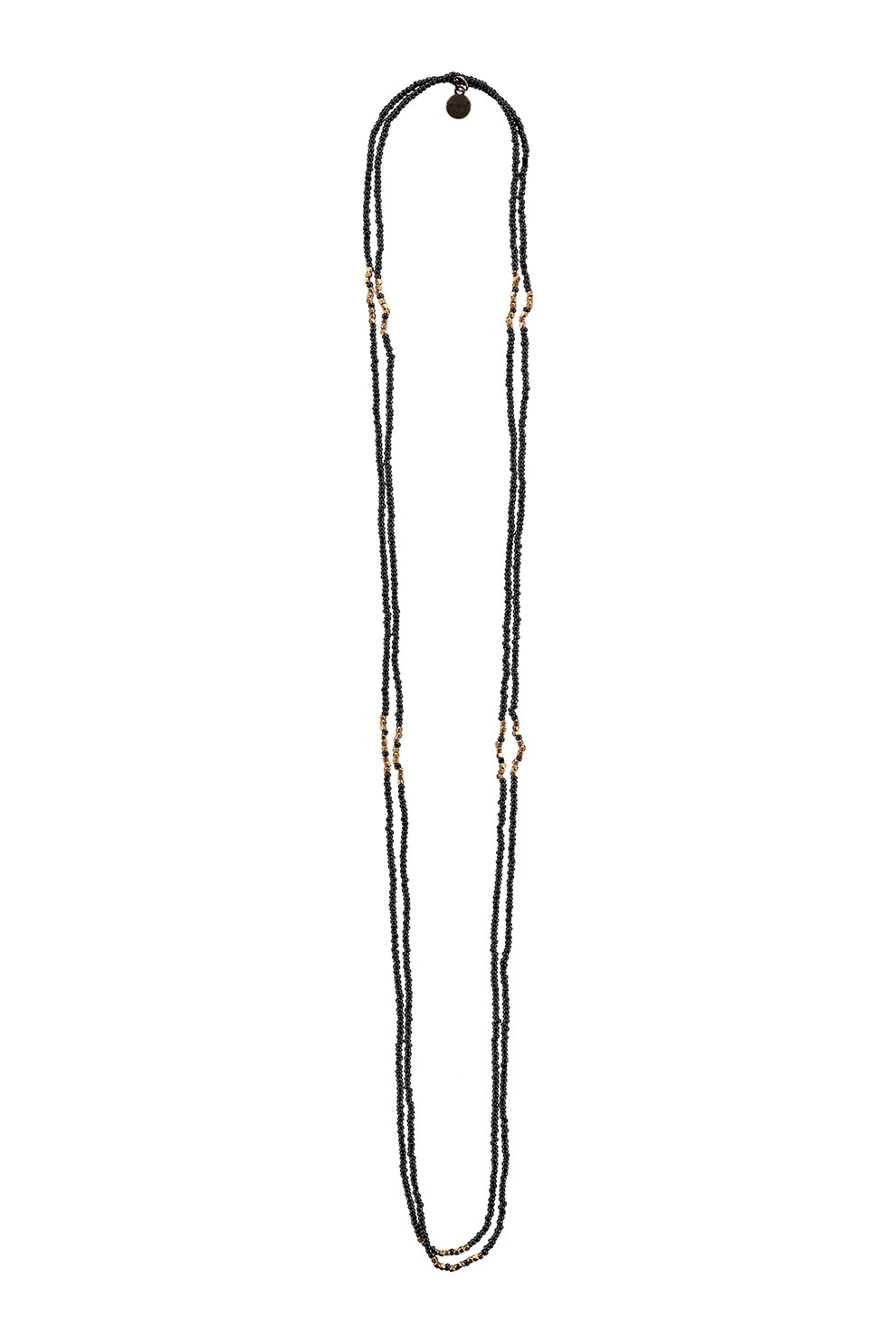 Barts, Colier unisex realizat manual Foam, Negru/Auriu antichizat