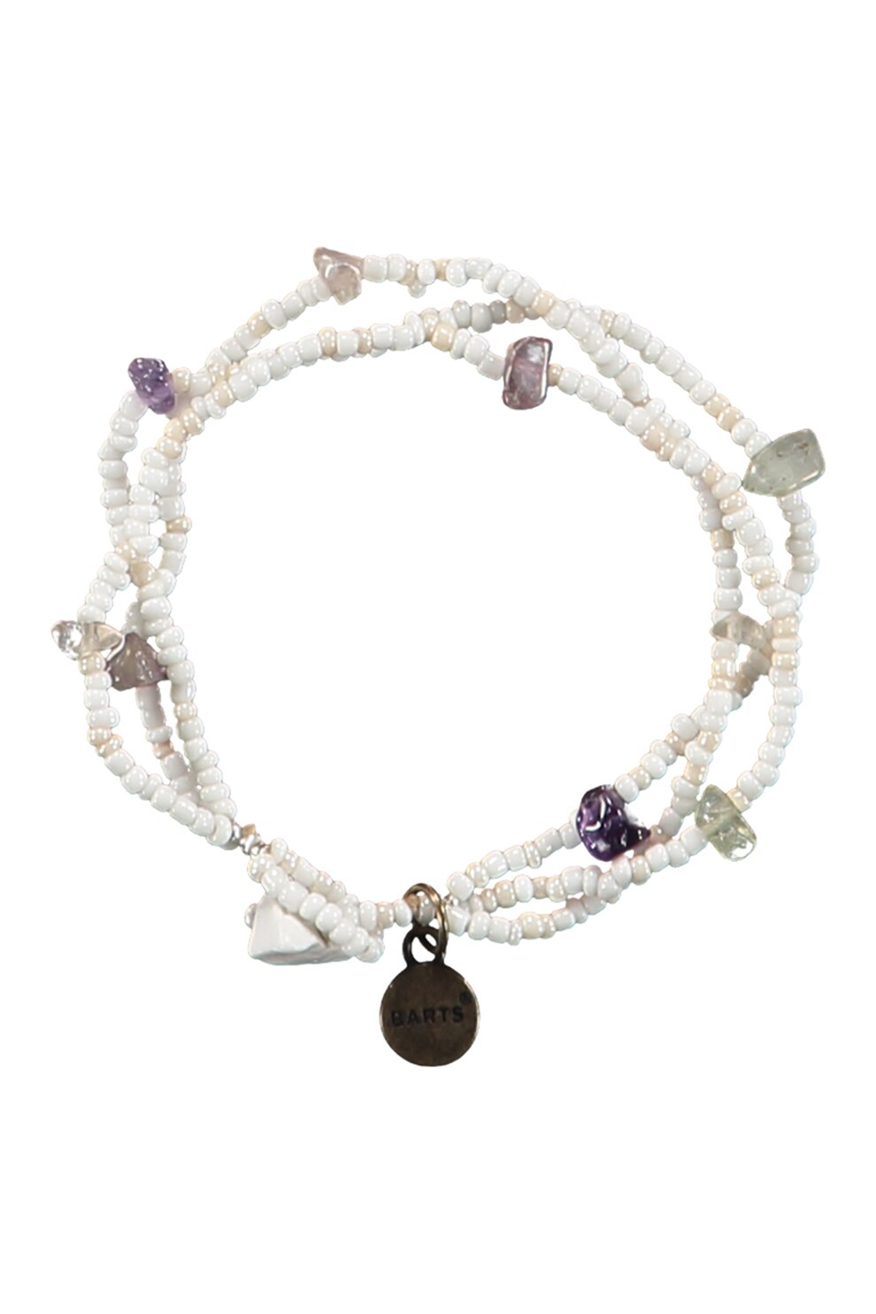 Barts, Bratara unisex cu talisman Mushy, Alb