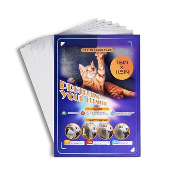 Set 10 Folii Protectie Impotriva Zgarieturilor de Pisici si Caini pentru Obiecte din Lemn sau Material Textil, Pat, Canapea, Scaun, Usa, Covor, Polietilena Autoadeziva, Rezistenta la Apa, 40 agrafe, Transparent Set 10 Folii Protectie Impotriva Zgarieturilor de Pisici si Caini pentru Obiecte din Lemn sau Material Textil, Pat, Canapea, Scaun, Usa, Covor, Polietilena Autoadeziva, Rezistenta la Apa, 40 agrafe, Transparent
