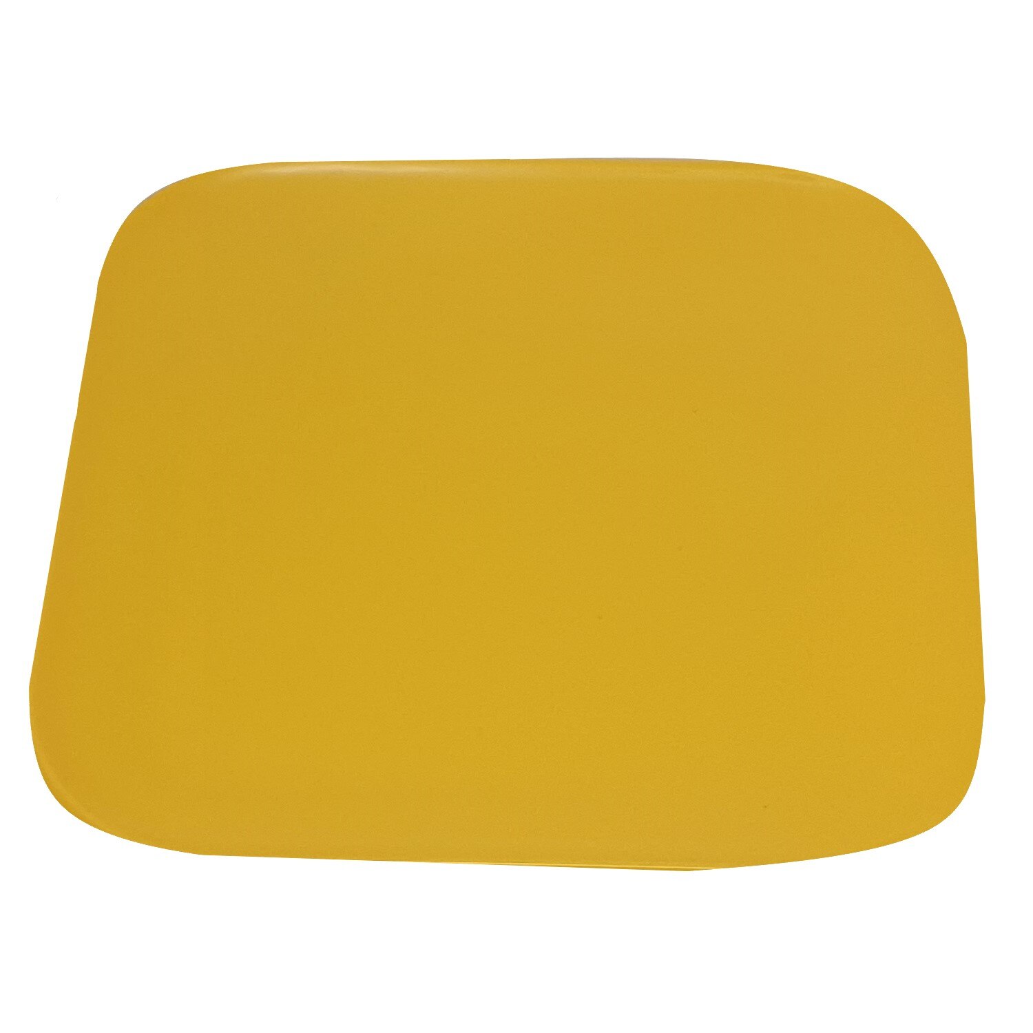 Farfurie Gemma, patrata, 26 cm, uni, galben, 5Stx