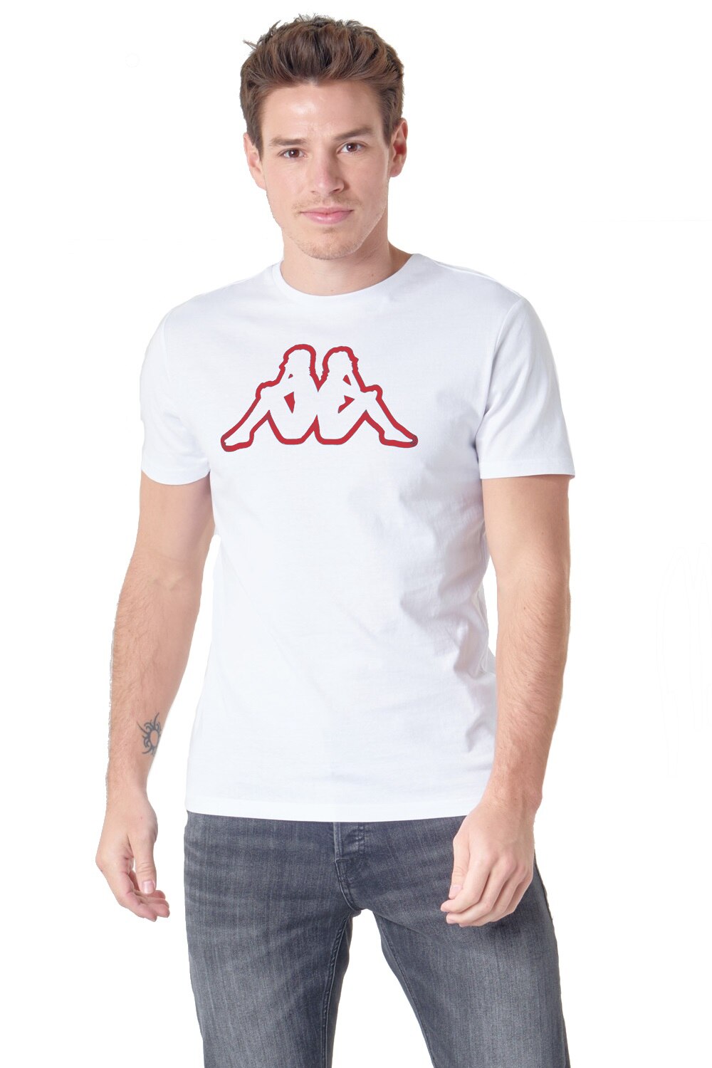 Tricou barbati Kappa Cromen Alb