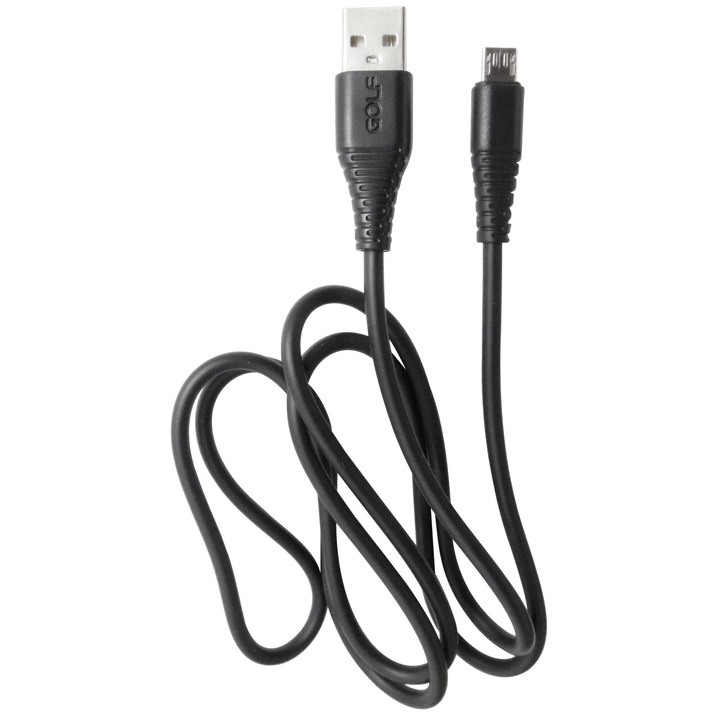Cablu USB - MicroUSB 1 metru 3A negru GC-60M