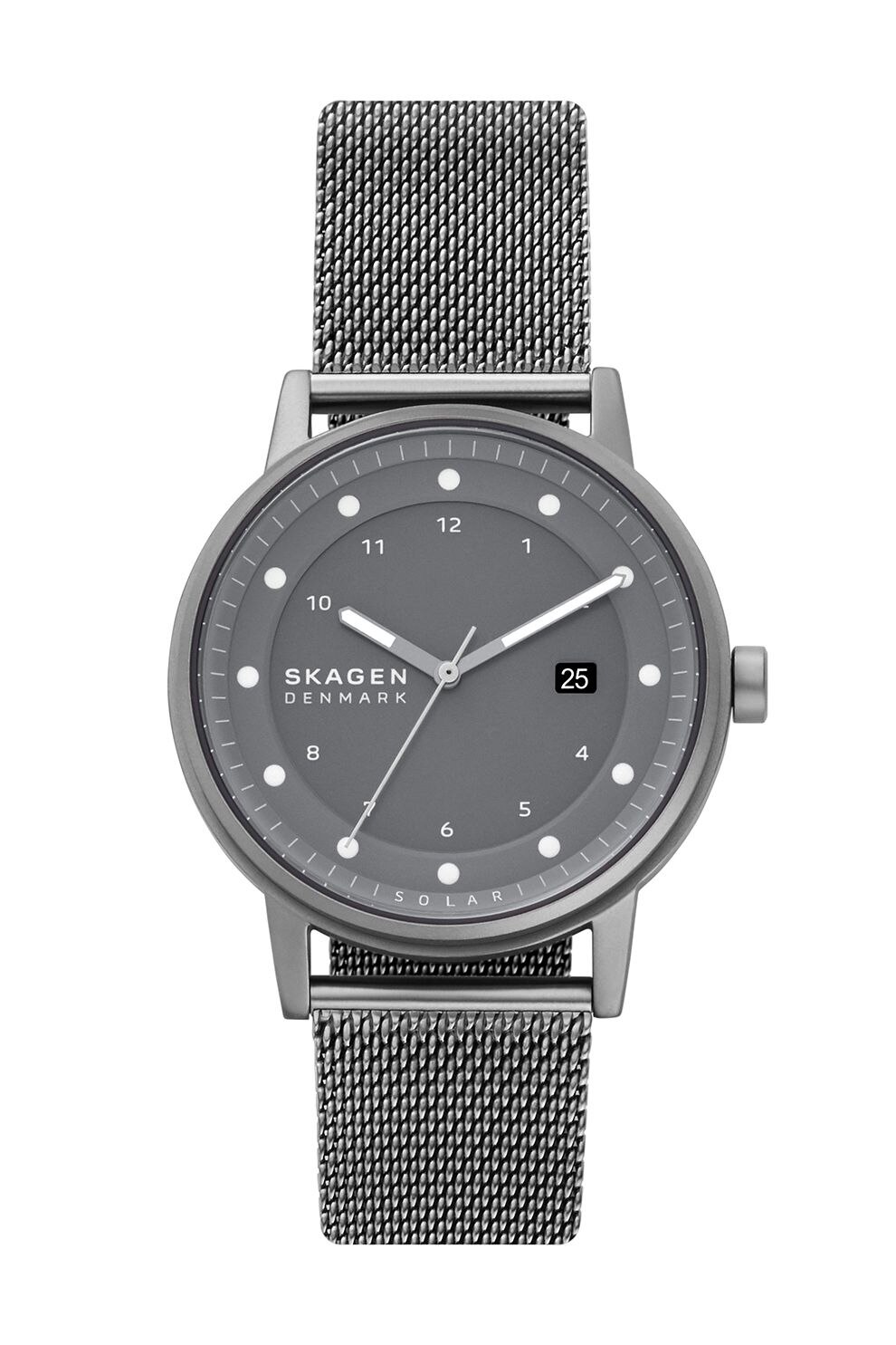 Skagen, Ceas de otel inoxidabil cu banda de plasa, Argintiu inchis