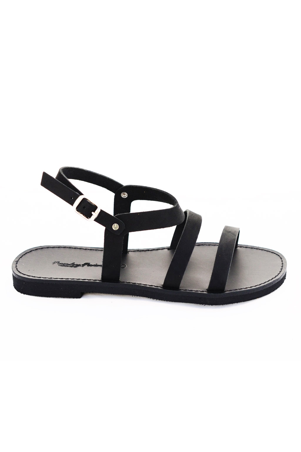Sandale cu talpa joasa FUNKY CHIC, negru