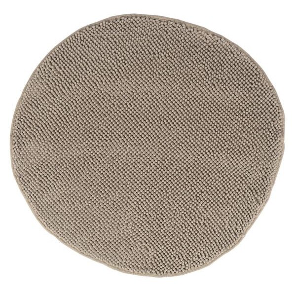 Covor baie rotund Jotta 80cm bej deschis Fringe