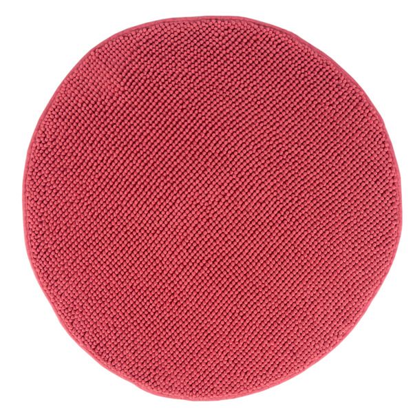 Covor baie rotund Jotta 80cm roz Fringe