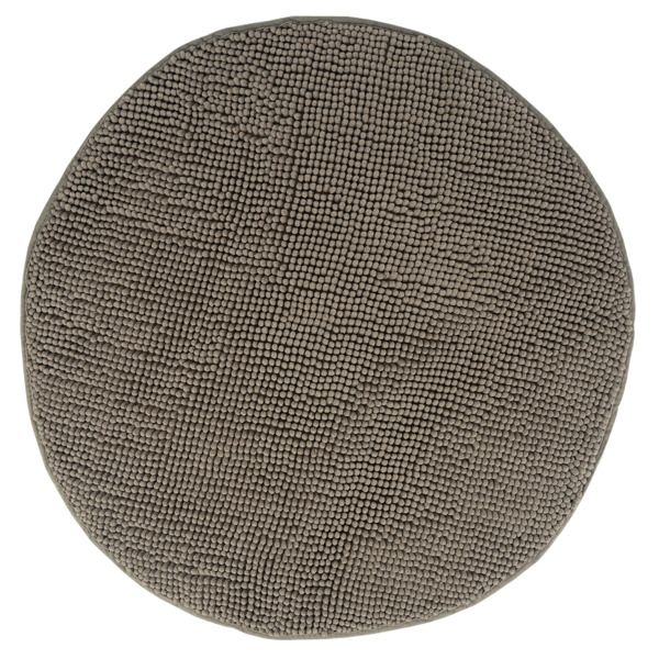 Covor baie rotund Jotta 80cm bej Fringe