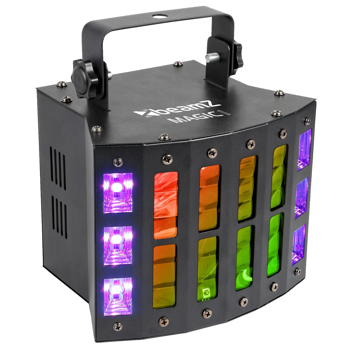 Efect derby cu stroboscop, LED 9x 3W RGBAWP, 6x Uv/White LED 2-in-1 DMX, BeamZ Magic1