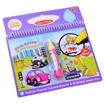 Set de Pictura cu Apa, Indiggo, Include 4 Pagini Reutilizabile si Creion cu Apa, Imagini cu Vehicule, Dezvolta Abilitatile Manuale si Creativitatea, Dimensiune 19 x 14.5 cm, 3 ani+, Multicolor Set de Pictura cu Apa, Indiggo, Include 4 Pagini Reutilizabile si Creion cu Apa, Imagini cu Vehicule, Dezvolta Abilitatile Manuale si Creativitatea, Dimensiune 19 x 14.5 cm, 3 ani+, Multicolor