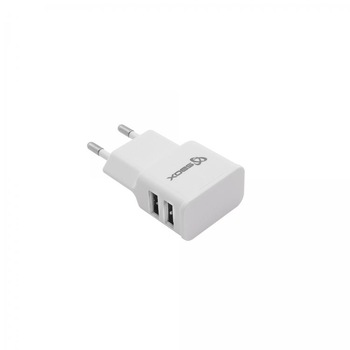 Incarcator telefoane retea Sbox HC-23, 2 iesiri USB , Alb Incarcator telefoane retea Sbox HC-23, 2 iesiri USB , Alb