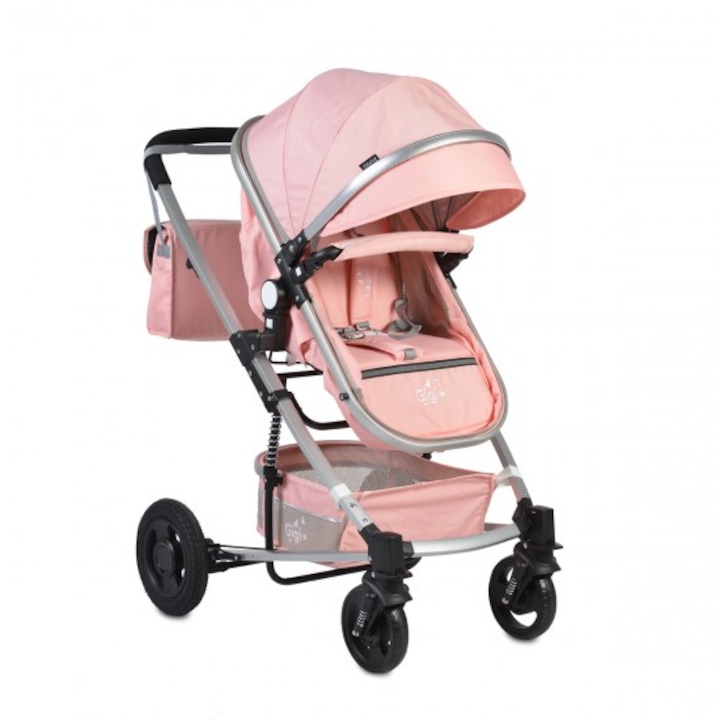Carucior 2 in 1 transformabil Moni Gigi Pink
