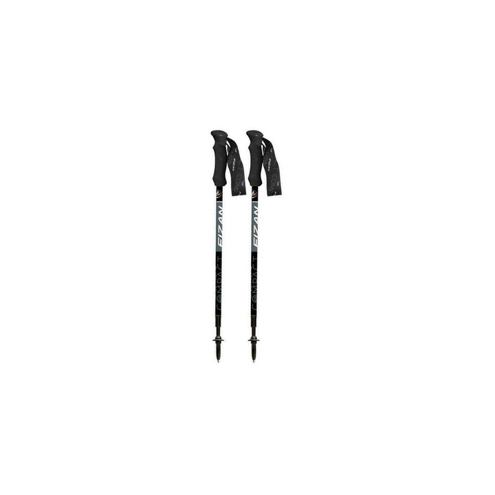 Set 2 x Bete Trekking, Fizan, Compact, Negre, Reglabile